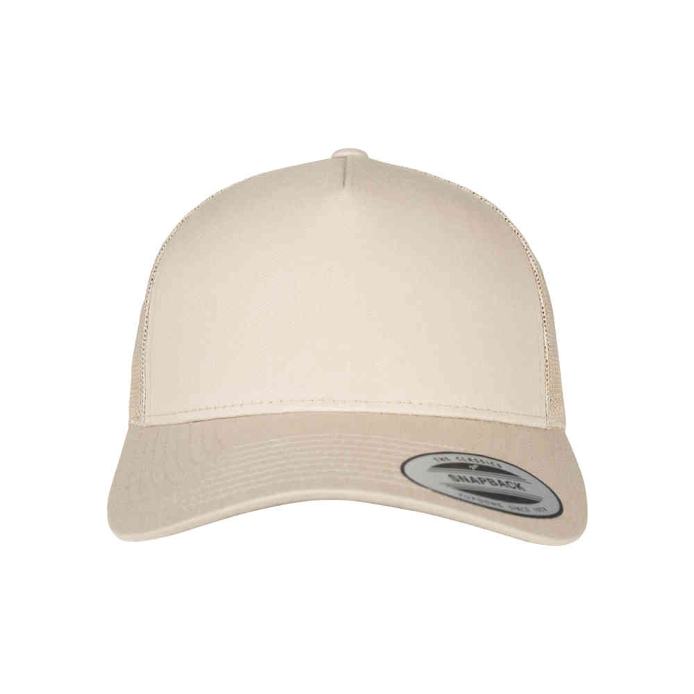 Flexfit - 5Panel Retro Trucker Cap khaki one size Trucker pet - Groen